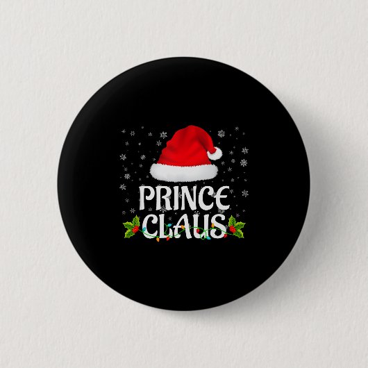Prince Claus Weihnachtslichter Weihnachtsmann Pyja Button (Vorderseite)