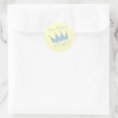 Prince Crown 2. Geburtstagsgeschenke Runder Aufkleber (Tasche)