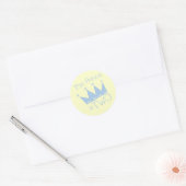 Prince Crown 2. Geburtstagsgeschenke Runder Aufkleber (Umschlag)