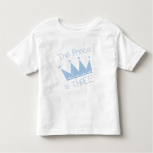 Prince Crown 3. Geburtstagsgeschenke und Geschenke Kleinkind T-shirt