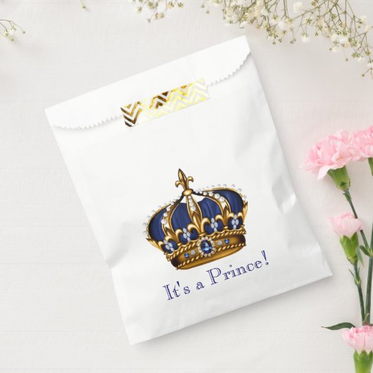 Prince Crown Baby Dusche Geschenktütchen (Versiegelt)