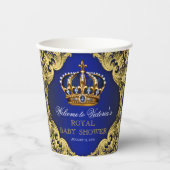 Prince Crown Baby Duschpapiertafeln Pappbecher (Vorderseite)