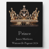 Prince Crown Pageant Plaque Fotoplatte (Vorderseite)
