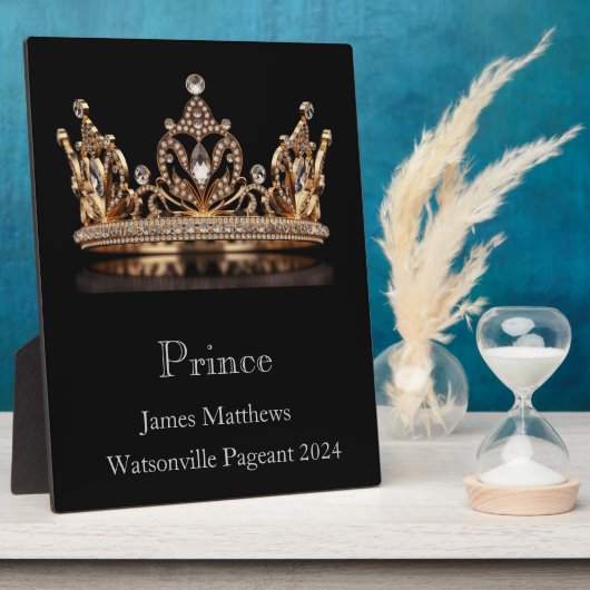 Prince Crown Pageant Plaque Fotoplatte (Seite)
