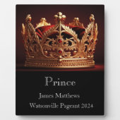 Prince Crown Pageant Plaque Fotoplatte (Vorderseite)