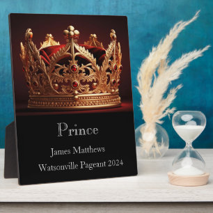 Prince Crown Pageant Plaque Fotoplatte