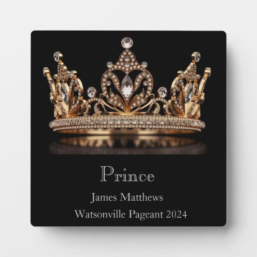 Prince Crown Pageant Plaque Fotoplatte (Vorderseite)
