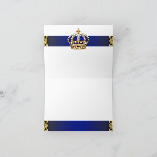 Prince danke Ihnen Karten (Innenseite)