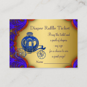 Prince Diaper Raffle Tickets Begleitkarte