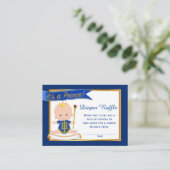 Prince Diaper Raffle Tickets Begleitkarte (Stehend Vorderseite)