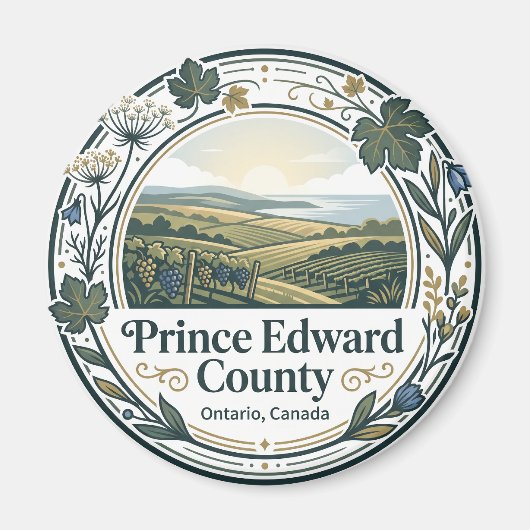 Prince Edward County Kanada Magnet (Vorne)