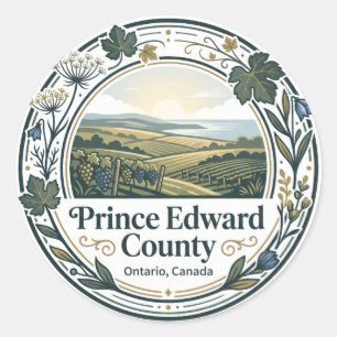 Prince Edward County Kanada Runder Aufkleber