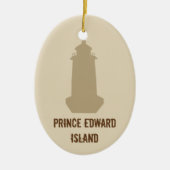 Prince-Edward-Inselleuchtturm Keramik Ornament (Vorne)