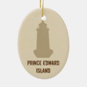 Prince-Edward-Inselleuchtturm Keramik Ornament (Hinten)