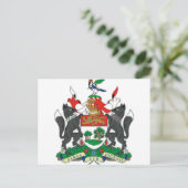 Prince-Edward-Inseln (Kanada) Wappen-Coat Postkarte (Stehend Vorderseite)
