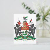 Prince-Edward-Inseln (Kanada) Wappen-Coat Postkarte (Stehend Vorderseite)