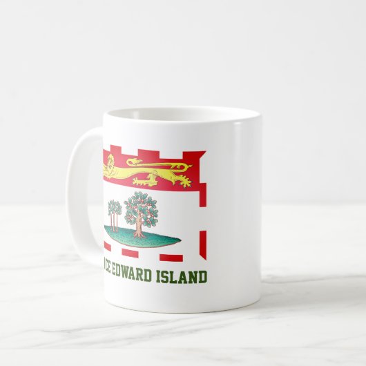 Prince Edward Island Flag Kaffeetasse (Vorderseite Links)