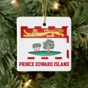 Prince Edward Island Flag Keramikornament