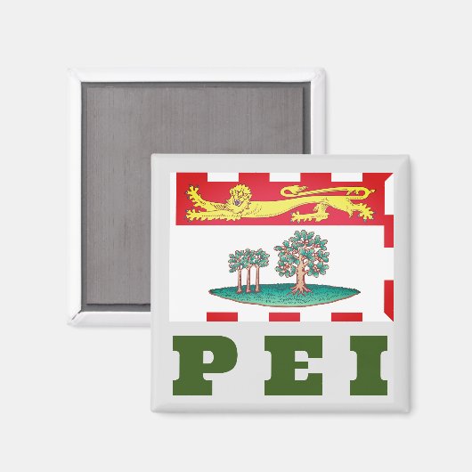 Prince Edward Island Flag Magnet (Vorderseite/Rückseite)