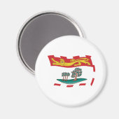 Prince Edward Island Flag Magnet (Vorderseite/Rückseite)