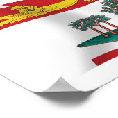 Prince Edward Island Flag Poster Print (Ecke)
