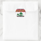 Prince Edward Island Flag Runder Aufkleber (Tasche)