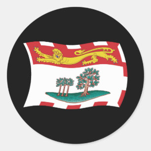 Prince Edward Island Flaggenaufkleber Runder Aufkleber