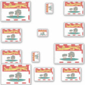 Prince Edward Island Flags Graphic Aufkleber (Vorderseite)