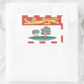 Prince Edward Island Flags Graphic Rechteckiger Aufkleber (Tasche)