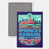 Prince Edward Island Kanada Magnet (Vorderseite/Rückseite)