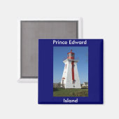 Prince Edward Island-Lighthouse Magnet (Vorderseite/Rückseite)