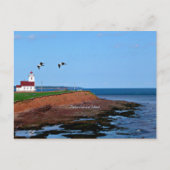 Prince Edward Island Lighthouse Postkarte (Vorderseite)