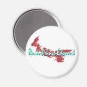 Prince Edward Island Magnet (Vorderseite/Rückseite)