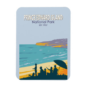 Prince Edward Island National Park Beach Vintag Magnet