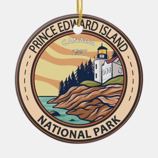 Prince Edward Island National Park Canada Abzeiche Keramik Ornament (Vorne)