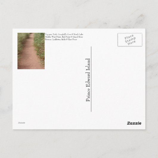 Prince Edward Island Postcard Postkarte (Rückseite)