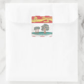 Prince Edward Island Quadratischer Aufkleber (Tasche)