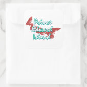 Prince Edward Island Quadratischer Aufkleber (Tasche)
