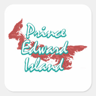 Prince Edward Island Quadratischer Aufkleber