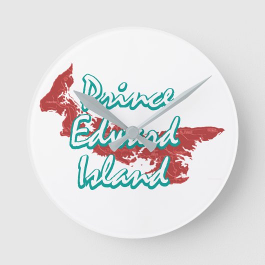 Prince Edward Island Runde Wanduhr (Vorderseite)