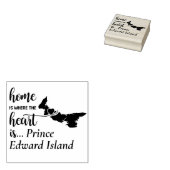 Prince Edward Island Zuhause ist das Herz Gummistempel (Stempel)