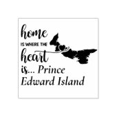 Prince Edward Island Zuhause ist das Herz Gummistempel (Prägung)