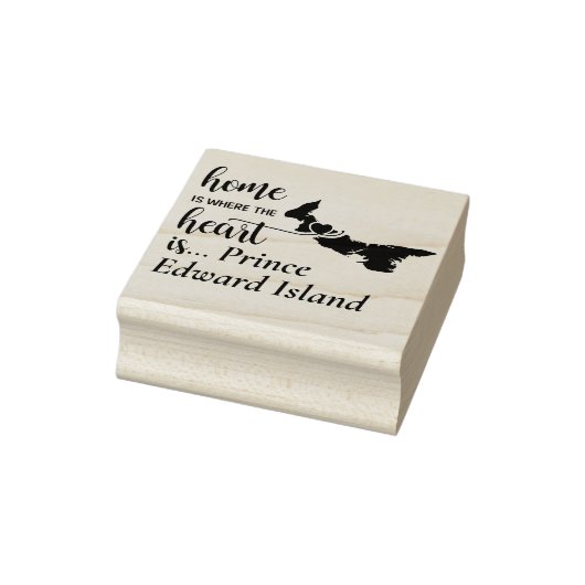 Prince Edward Island Zuhause ist das Herz Gummistempel (Stempel)