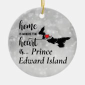 Prince Edward Island Zuhause ist das Herz Keramik Ornament (Vorne)