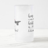 Prince Edward Island Zuhause ist das Herz Mattglas Bierglas (Mittel)