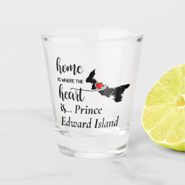 Prince Edward Island Zuhause ist das Herz Schnapsglas