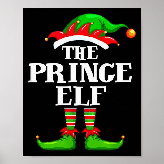 Prince Elf Matching Family Group Christmas Party P Poster (Vorne)