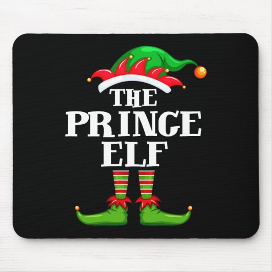 Prince Elf Matching Family Group Weihnachten Party Mousepad (Vorne)