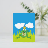 Prince Frog 4,25" x 5,6" Postkarte (Stehend Vorderseite)