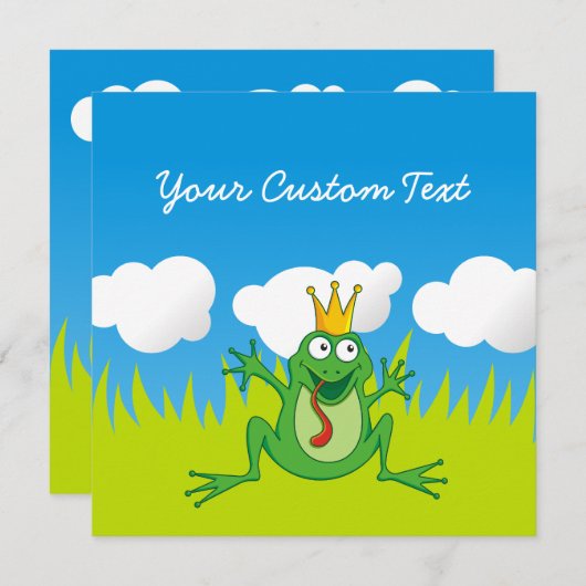 Prince Frog 5,25" x 5,25" (Vorne/Hinten)